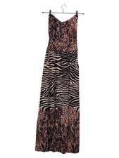 LASCANA Damen Maxikleid Gr. 38 Animal Print Freizeit Sommerkleid Mehrfarbig