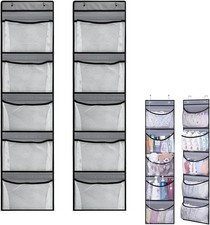 Cragmut 2er Pack über Tür Aufbewahrung Organizer, Hängeorganizer mit 5... 