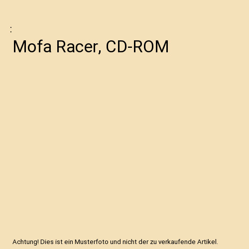Mofa racer rom - mofa, cd-rom