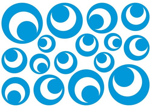Kreise aufkleber deko sticker - kreise,