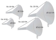 Trichterset, 4-teilig Einfülltrichter Haushaltstrichter  Trichter Einfüllstutzen