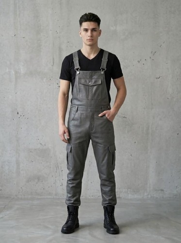 Herren grauer lammfell leder - herren,