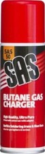 6 x SAS Butangas 200ml Feuerzeug Taschenlampe Lötkolben Herd BBQ Heizung SAS50