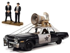DODGE Monaco + 2 Figures - 1974 - Bluesmobil - Auto World 1:18