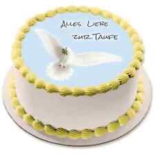 Taufe Taube Tortenaufleger