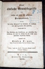 1836 Grundbegriffe der ältesten und einzig ächt gebliebenen Freimaurerei