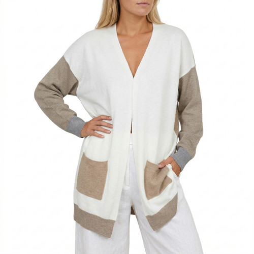 Strickjacke strickmantel long - strickmantel,