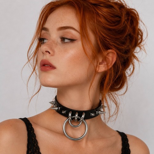 Choker spike halsband - choker, gothic