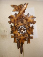 Verkaufe mittlere, hellbraun-schwarze gebrauchte Kuckucksuhr.