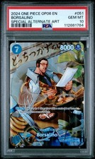 2024 ONE PIECE OP06 | BORSALINO OP05-051 | ENG | Special Alt Art | PSA 10 GEM MT