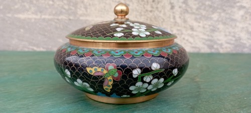 Cloisonné dose deckeldose - cloisonné,