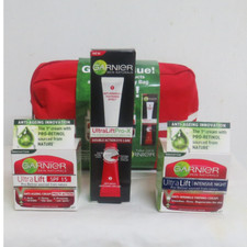 Garnier UltraLift Anti-Falten Tagescreme + Nachtcreme + Augencreme + Beutel Set