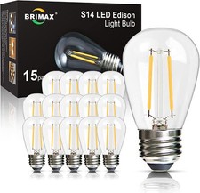 15Pack E27 LED Edison Lampe im