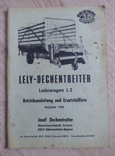 Lely dechentreiter ladewagen - dechentreiter,