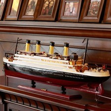 Titanic Modell Segelboot Holz Dekoration Wohnzimmer Simulation Kreuzfahrtschiff