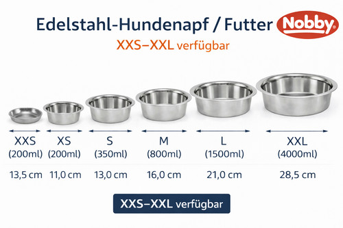 Nobby edelstahl hundenapf - edelstahl,