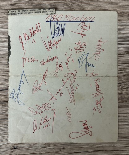 Autogramm tsv münchen - tsv,