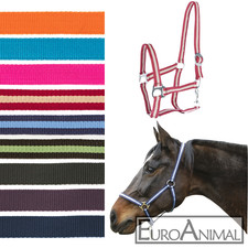 Pferde-Halfter HIPPO, 6 Größen, in 9 Farben; passende Führstricke in 8 Farben