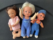 Mattel Sammler Puppen 1970/80er Baby Beans TM Malaysia Kullertränchen   Baby