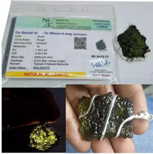 Certified Moldavite Stone