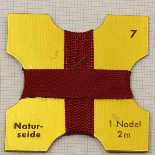 Naturseide faden mit nadel - faden,