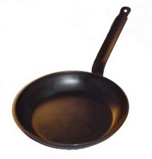 Lyoner Pfanne Eisenpfanne Bratpfanne Tiegel Ø 36 cm Lyonerpfanne kaltgeschmiedet