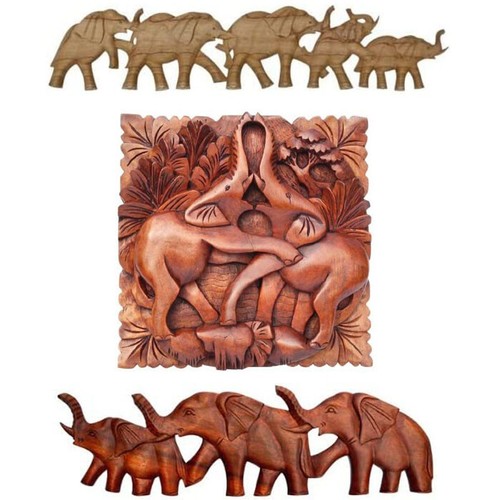 Wogeka elefant wand - elefant, relief