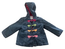Gymboree Cordjacke Dufflecoat Mädchen Gr. 98 Blau Baumwolle Casual Langarm