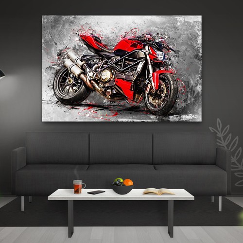 Leinwand bild ducati - leinwand,