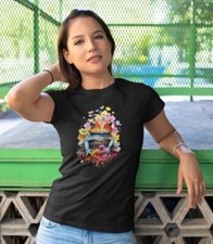 T-Shirt Farbenfroher Frosch Fun-Shirt bedruckt T0003