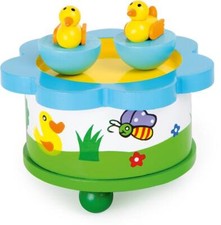 Spieluhr Ententanz aus Holz, tanzende Enten, Alle Vögel sind schon da