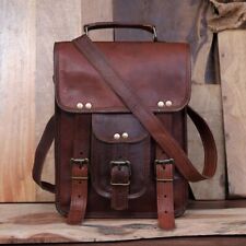 Tasche Vintage Leder braun Laptop neu beste Kuriertasche Schulter 15 Zoll Her...