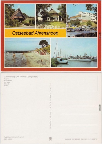 Ansichtskarte ahrenshoop - ansichtskarte,