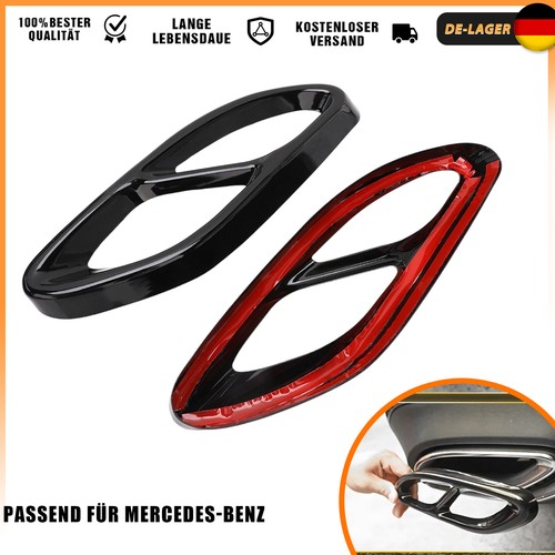 2stk edelstahl auspuffblende - edelstahl,
