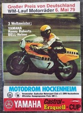 Motodrom Hockenheim 1979 Rennprogramm WM-Lauf Motorräder Großer Preis Deutschlan