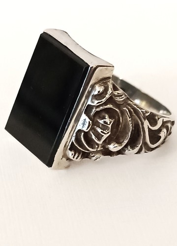 Siegelring art deco silber - siegelring,