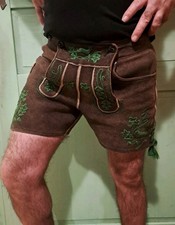 urige  kurze Trachtenlederhose