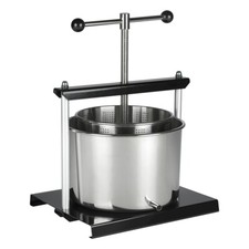 Entsafter Obstpresse Fruchtpresse 5 Liter Edelstahl Auslaufrohr Saftpresse