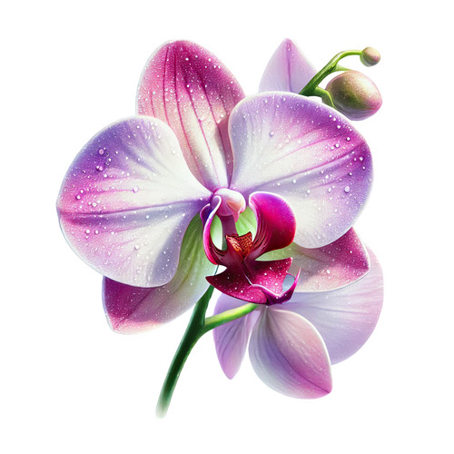 Wandtattoo aufkleber orchidee - wandtattoo,