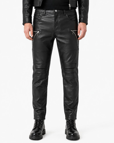 Herren kunstleder hose - herren,