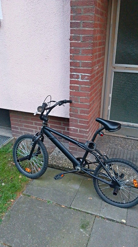 Bmx fahrrad schwarz ohne - fahrrad,