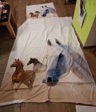 Mädchen Pferde Bettwäsche Set von TCM, Tchibo, 135x200 mit Reißverschluss, Neu