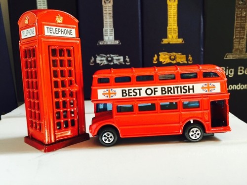 London red bus - red, box