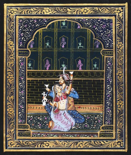 Indische miniaturmalerei auf - indische,