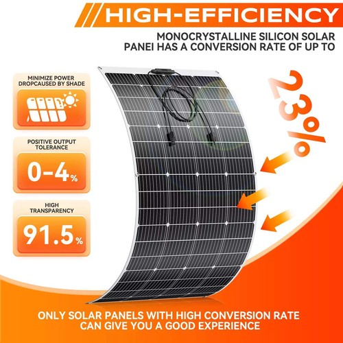 200w solarpanel flexibel - solarpanel, mono