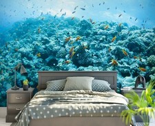 3D See Fisch Q8732 Tapete Wandgemälde Fototapete Selbstklebend Kay