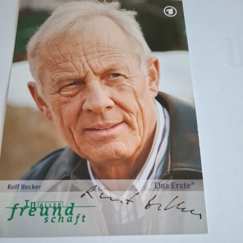 Autogrammkarte rolf becker - rolf,