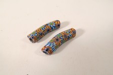 2 alte Millefiori Glasperlen