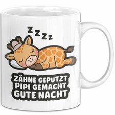Schlafende Giraffe Tasse
