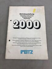 PEITZ 2000 Anhänger Auflaufbremse - Betriebsanleitung - 4 sprachig